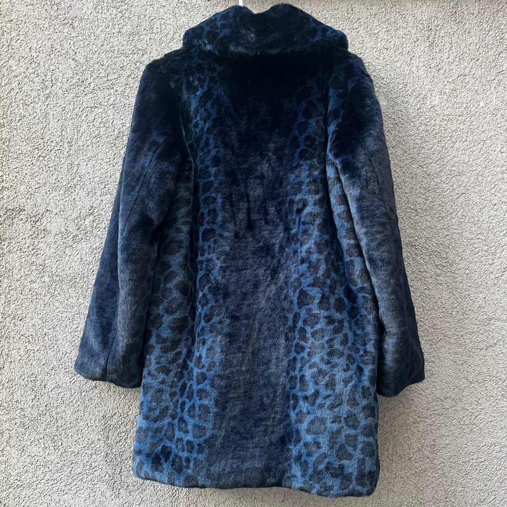 Laundry by Shelli Segal Leopard-Print Faux-Fur Coat - Picture 2 of 7